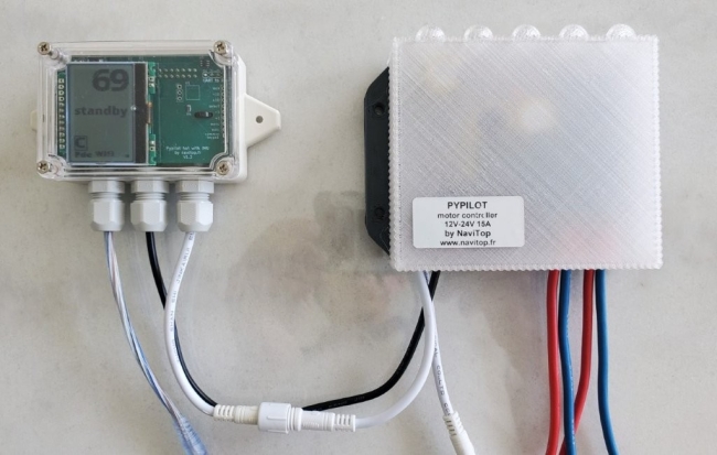 CSN - 110€ - Pypilot computer, without RF receiver for remote controls,  by NaviTop, ready to use with waterproof enclosure