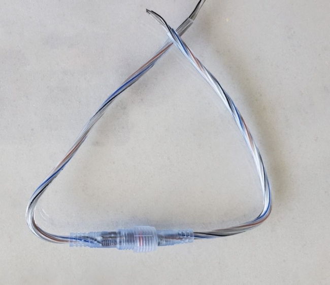 CS4 - 8€ - Optional waterproof 4 pin connection for rudder inductive limit switches 